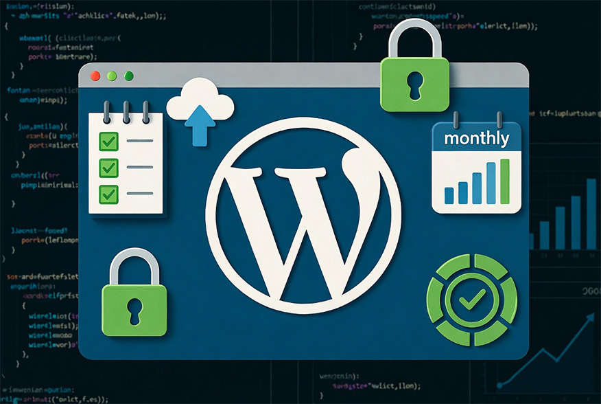 ניהול אתר WordPress צ'קליסט חודשי
